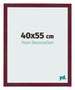Bilderrahmen 40x55 cm Weinrot Gewischt MDF Bologna Vorne Messe | Yourdecoration.at