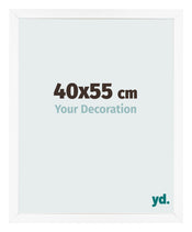 Bilderrahmen 40x55 cm Weiss Matt MDF Bologna Vorne Messe | Yourdecoration.at