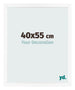 Bilderrahmen 40x55 cm Weiss Matt MDF Bologna Vorne Messe | Yourdecoration.at