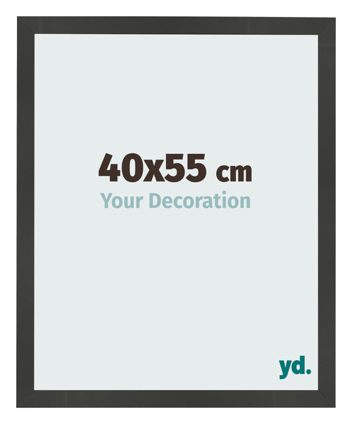 Bilderrahmen 40x55cm Antrazit MDF Bologna Vorne Messe | Yourdecoration.at