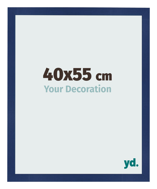 Bilderrahmen 40x55cm Dunkelblau Gewischt MDF Bologna Vorne Messe | Yourdecoration.at