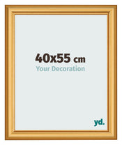 Bilderrahmen 40x55cm Gold Matt MDF Lazio Vorne Messe | Yourdecoration.at