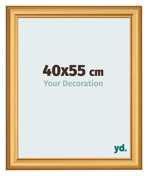 Bilderrahmen 40x55cm Gold Matt MDF Lazio Vorne Messe | Yourdecoration.at