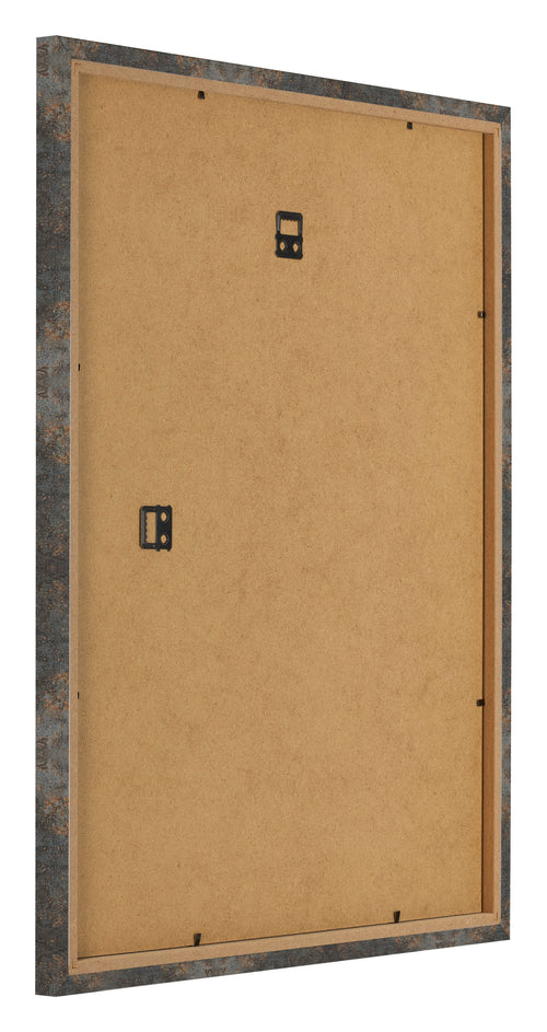 Bilderrahmen 40x55cm Oxidiertes Metall MDF Bologna Ruckseite Schrag | Yourdecoration.at