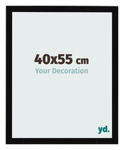 Bilderrahmen 40x55cm Schwarz Hochglanz MDF Bologna Vorne Messe | Yourdecoration.at