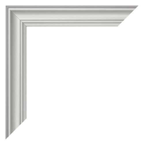 Bilderrahmen 40x55cm Silber Matt MDF Lazio Detail Ecke | Yourdecoration.at