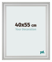 Bilderrahmen 40x55cm Silber Matt MDF Lazio Vorne Messe | Yourdecoration.at