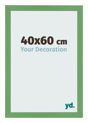 Bilderrahmen 40x60 cm Grun MDF Bologna Vorne Messe | Yourdecoration.at