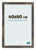 Bilderrahmen 40x60 cm Oxidiertes Metall MDF Bologna Vorne Messe | Yourdecoration.at