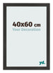 Bilderrahmen 40x60 cm Schwarz Matt MDF Bologna Vorne Messe | Yourdecoration.at
