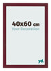 Bilderrahmen 40x60 cm Weinrot Gewischt MDF Bologna Vorne Messe | Yourdecoration.at