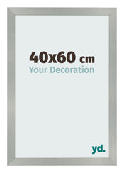 Bilderrahmen 40x60cm Aluminium Gebürstet MDF Bologna Vorne Messe | Yourdecoration.at