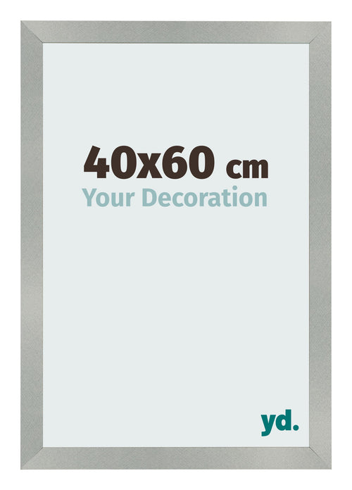 Bilderrahmen 40x60cm Aluminium Gebürstet MDF Bologna Vorne Messe | Yourdecoration.at