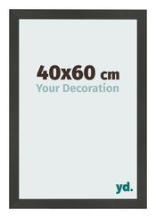 Bilderrahmen 40x60cm Antrazit MDF Bologna Vorne Messe | Yourdecoration.at