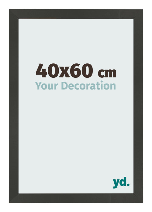 Bilderrahmen 40x60cm Antrazit MDF Bologna Vorne Messe | Yourdecoration.at
