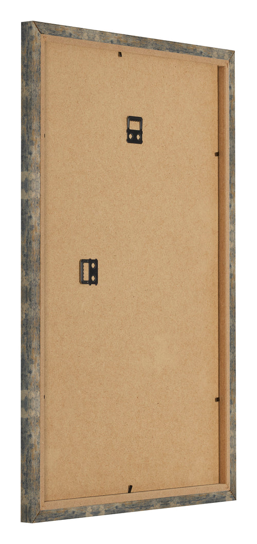 Bilderrahmen 40x60cm Blau Gold Meliert MDF Bologna Ruckseite Schrag | Yourdecoration.at