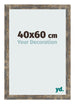 Bilderrahmen 40x60cm Blau Gold Meliert MDF Bologna Vorne Messe | Yourdecoration.at