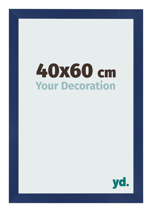 Bilderrahmen 40x60cm Dunkelblau Gewischt MDF Bologna Vorne Messe | Yourdecoration.at