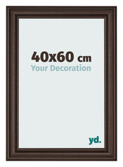 Bilderrahmen 40x60cm Eiche Dunkel MDF Lazio Vorne Messe | Yourdecoration.at