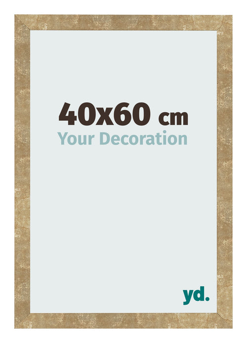 Bilderrahmen 40x60cm Gold Antik MDF Bologna Vorne Messe | Yourdecoration.at