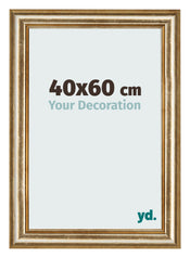Bilderrahmen 40x60cm Gold Antik MDF Lazio Vorne Messe | Yourdecoration.at