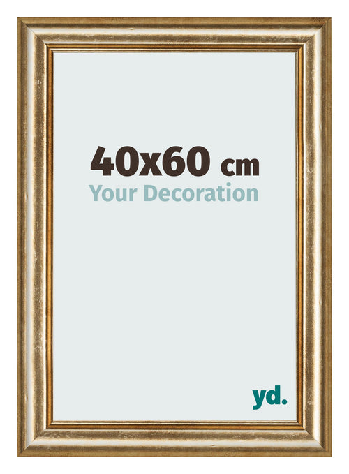 Bilderrahmen 40x60cm Gold Antik MDF Lazio Vorne Messe | Yourdecoration.at