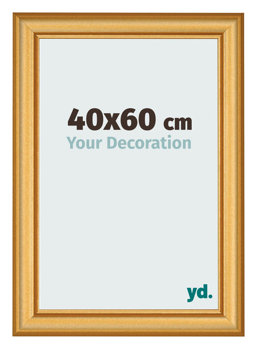 Bilderrahmen 40x60cm Gold Matt MDF Lazio Vorne Messe | Yourdecoration.at