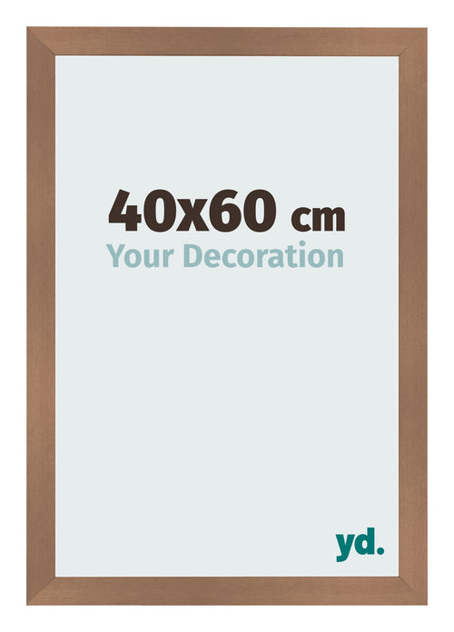 Bilderrahmen 40x60cm Kupfer Dekor MDF Bologna Vorne Messe | Yourdecoration.at