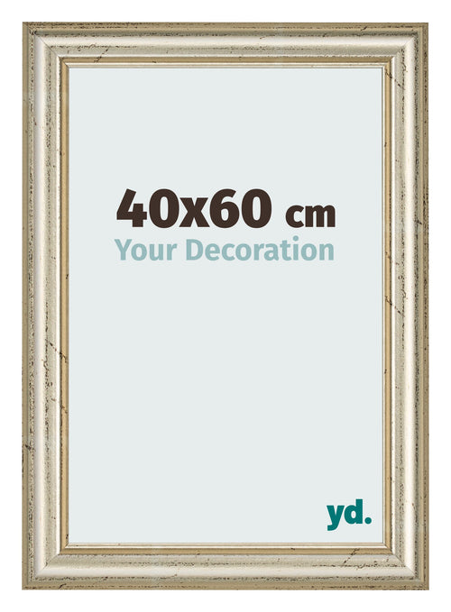 Bilderrahmen 40x60cm Metallglanz MDF Lazio Vorne Messe | Yourdecoration.at