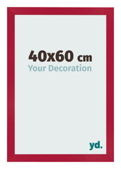Bilderrahmen 40x60cm Rot MDF Bologna Vorne Messe | Yourdecoration.at