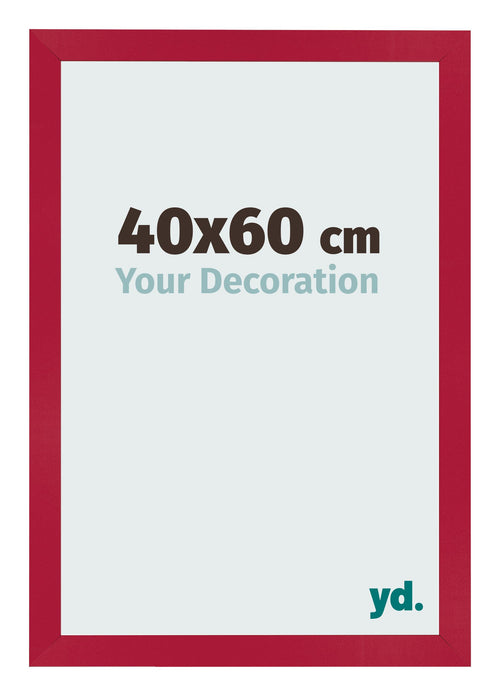 Bilderrahmen 40x60cm Rot MDF Bologna Vorne Messe | Yourdecoration.at