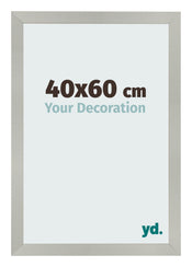 Bilderrahmen 40x60cm Silber Matt MDF Bologna Vorne Messe | Yourdecoration.at