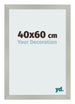 Bilderrahmen 40x60cm Silber Matt MDF Bologna Vorne Messe | Yourdecoration.at