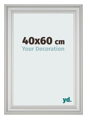Bilderrahmen 40x60cm Silber Matt MDF Lazio Vorne Messe | Yourdecoration.at
