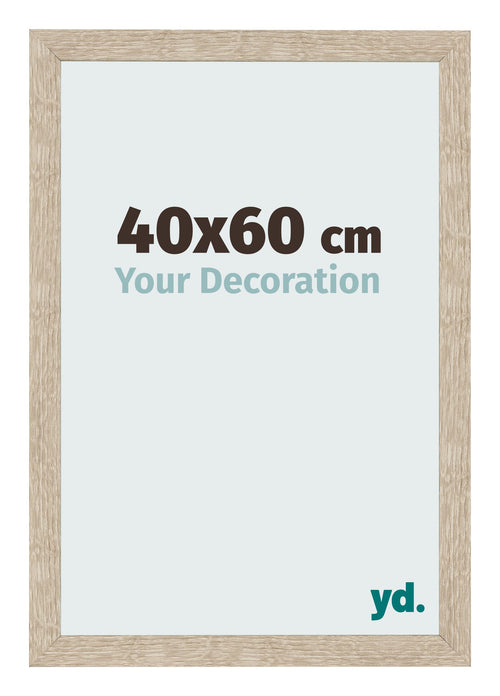 Bilderrahmen 40x60cm Sonoma Eiche MDF Bologna Vorne Messe | Yourdecoration.at