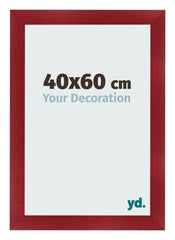 Bilderrahmen 40x60cm Weinrot Gewischt MDF Pisa Vorne Messe | Yourdecoration.at