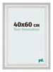 Bilderrahmen 40x60cm Weiss Gewischt MDF Lazio Vorne Messe | Yourdecoration.at