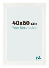 Bilderrahmen 40x60cm Weiß Vintage MDF Pisa Vorne Messe | Yourdecoration.at