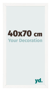 Bilderrahmen 40x70 cm Weiss Hochglanz MDF Bologna Vorne Messe | Yourdecoration.at