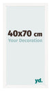 Bilderrahmen 40x70 cm Weiss Hochglanz MDF Bologna Vorne Messe | Yourdecoration.at