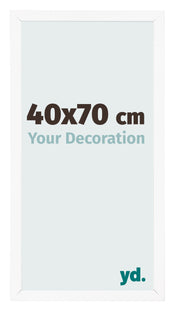 Bilderrahmen 40x70 cm Weiss Matt MDF Bologna Vorne Messe | Yourdecoration.at