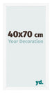 Bilderrahmen 40x70 cm Weiss Matt MDF Bologna Vorne Messe | Yourdecoration.at