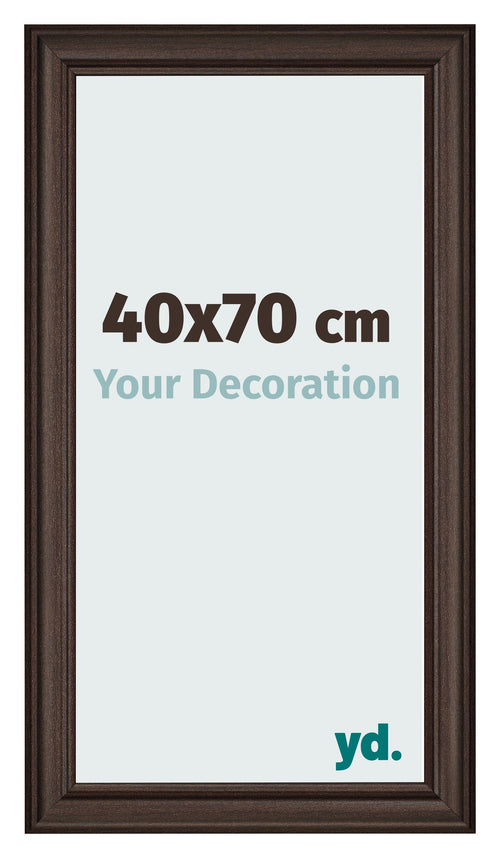 Bilderrahmen 40x70cm Eiche Dunkel MDF Lazio Vorne Messe | Yourdecoration.at