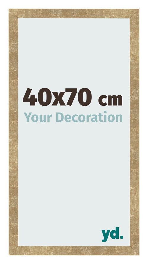 Bilderrahmen 40x70cm Gold Antik MDF Bologna Vorne Messe | Yourdecoration.at