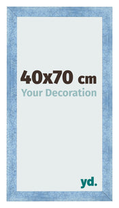 Bilderrahmen 40x70cm Hellblau Gewischt MDF Pisa Vorne Messe | Yourdecoration.at
