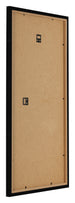 Bilderrahmen 40x70cm Schwarz Hochglanz MDF Bologna Ruckseite Schrag | Yourdecoration.at