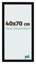 Bilderrahmen 40x70cm Schwarz Hochglanz MDF Bologna Vorne Messe | Yourdecoration.at