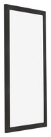 Bilderrahmen 40x70cm Schwarz Matt MDF Bologna Vorne Schrag | Yourdecoration.at