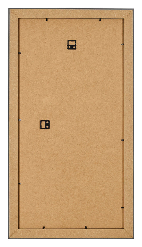 Bilderrahmen 40x70cm Schwarz Silber Poliert MDF Pisa Ruckseite | Yourdecoration.at