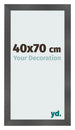 Bilderrahmen 40x70cm Schwarz Silber Poliert MDF Pisa Vorne Messe | Yourdecoration.at